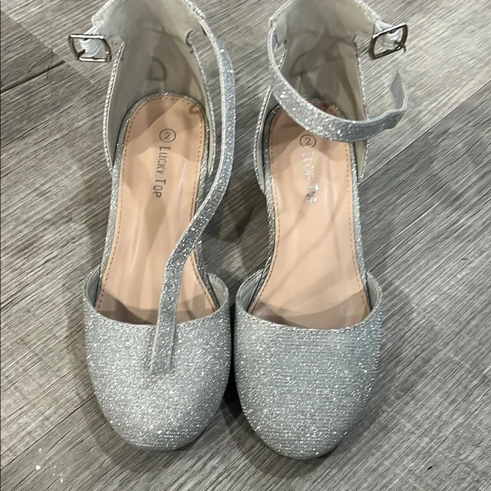 Silver Sparkle Dress Shoes